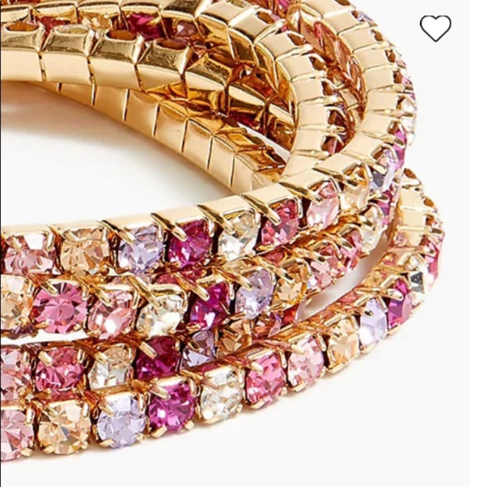 J. Crew Crystal Stretch Bracelets. Set of 5. - Picture 6 of 11